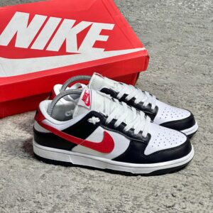 SB Dunk Panda Red Swoosh Panda
