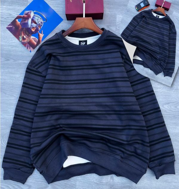 SWEATSHIRT BLUE & BLACK