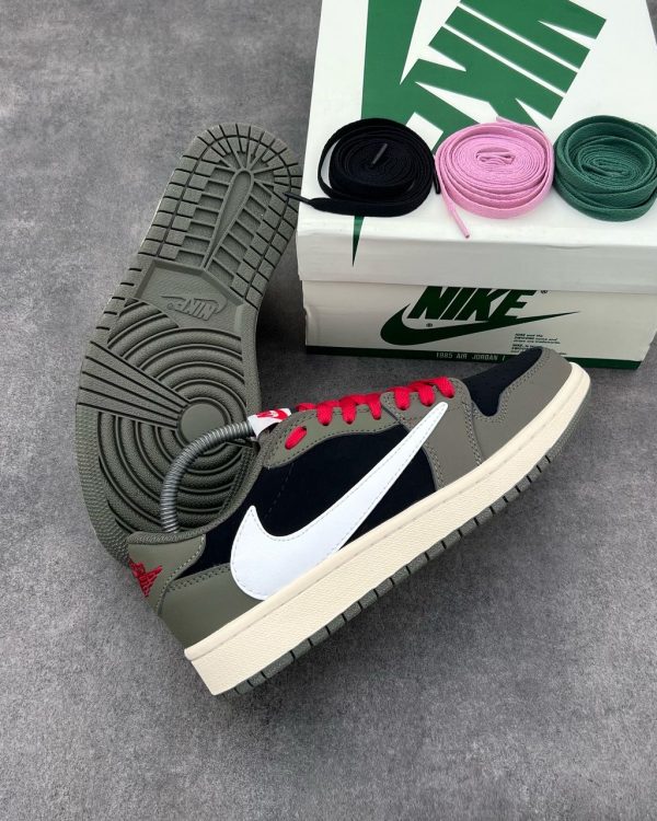 AJ 1 Low jack black olive - Image 2