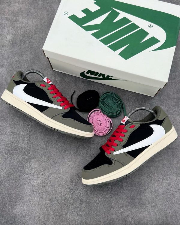 AJ 1 Low jack black olive
