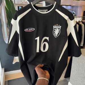English cotton Retro Jersey BLACK
