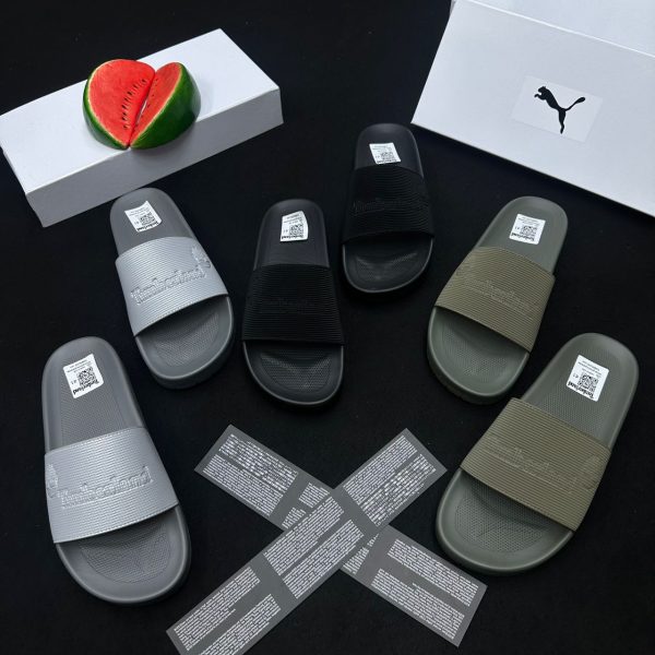 Timberland slides in 3 color ways