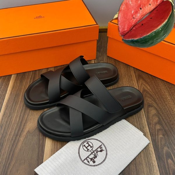Hermes Leather slides