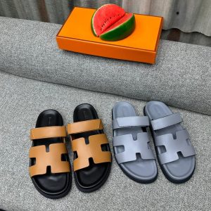 Official Hermes Leather slides