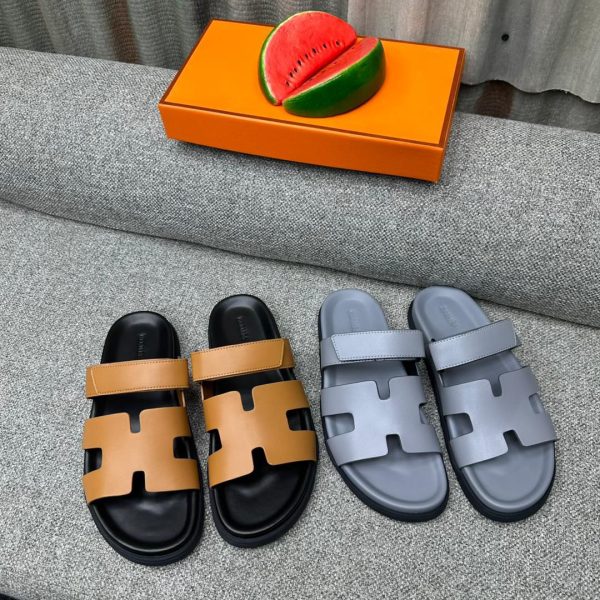 Official Hermes Leather slides