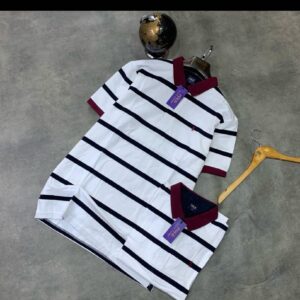 Polo White Stripes