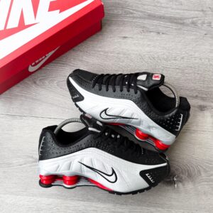NK Shox R4 Silver Red