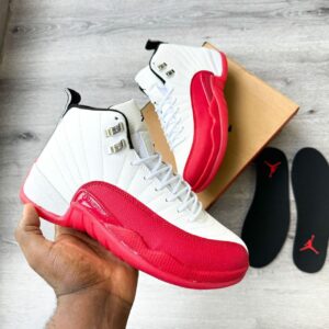 AJ 12 White & Red