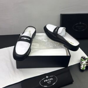 Prada Leather MULE Black/White