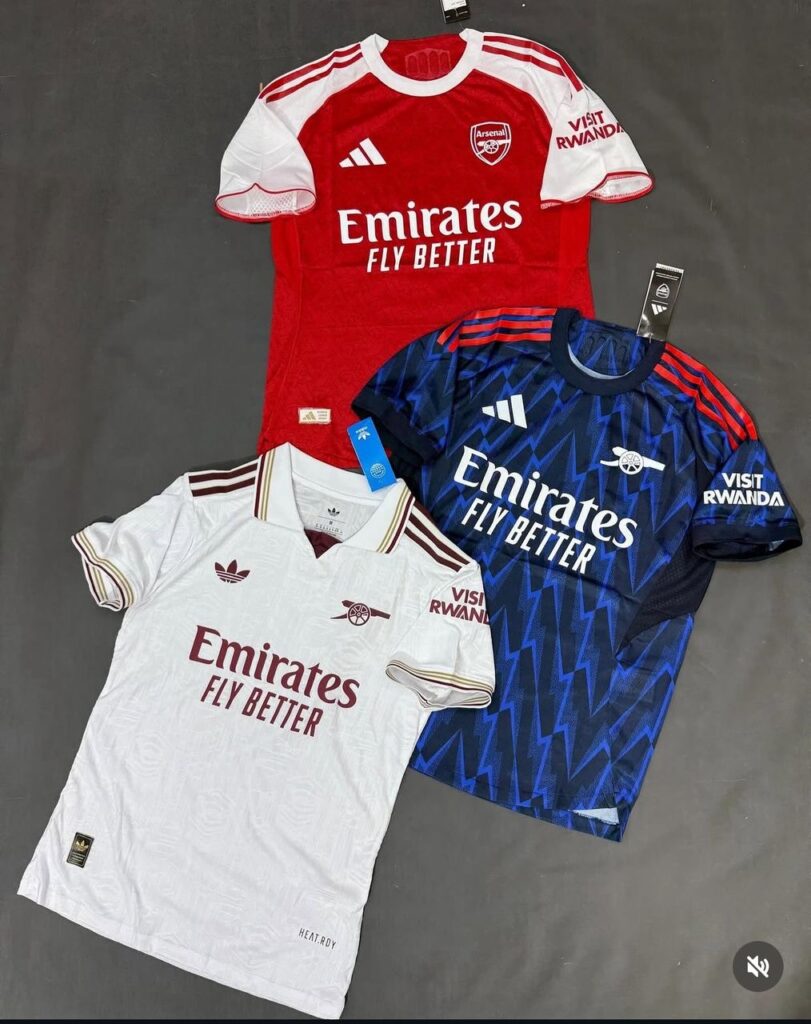Arsenal Jersey in 3 colors