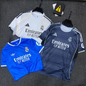 Real madrid jersey in 3 colors
