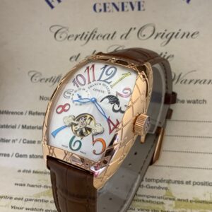 FRANK MULLER AUTOMATIC ENGINE LEATHER STRAP