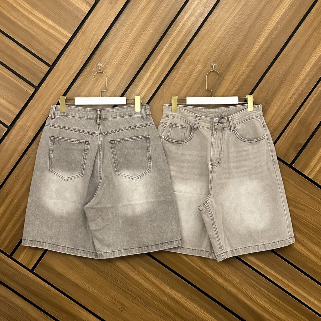 SHORT JEANS GREY