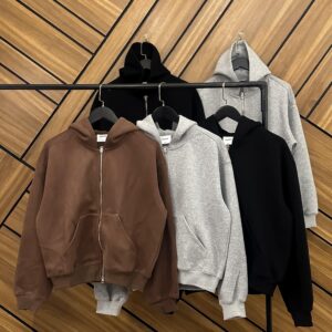High Quality Plain Zipup Hoodie in 3 colors