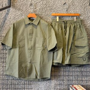 LUXURY 2 PIECE SHIRT IN GREEN