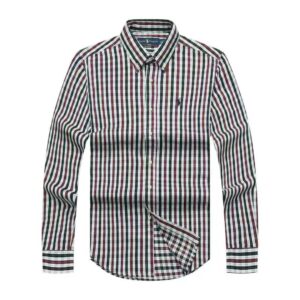 POLO SHIRT STRIPES GREEN&RED