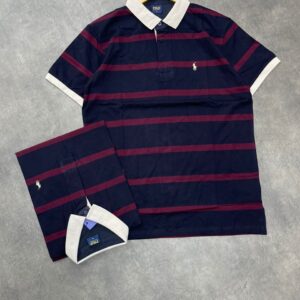 POLO STRIPES BLUE & RED