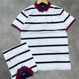 POLO WHITE AND BLACK STRIPES