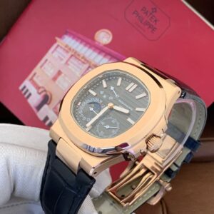 PATEK PHILIPPE AUTOMATIC ENGINE BLACK STRAP