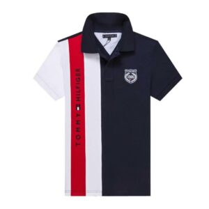POLO SHIRT WHITE/RED/BLUE