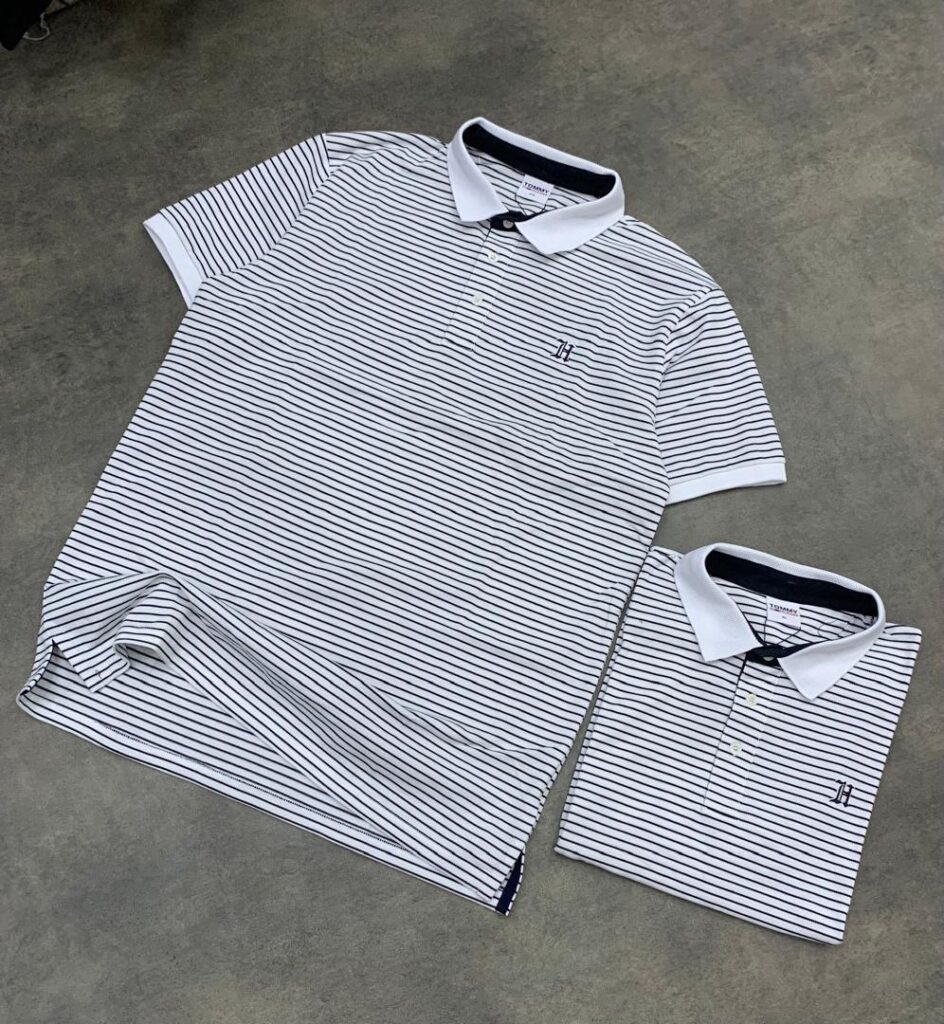 TOMMY SHIRT WHITE & GREY