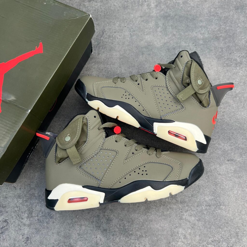 AJ 6 OLIVE GREEN