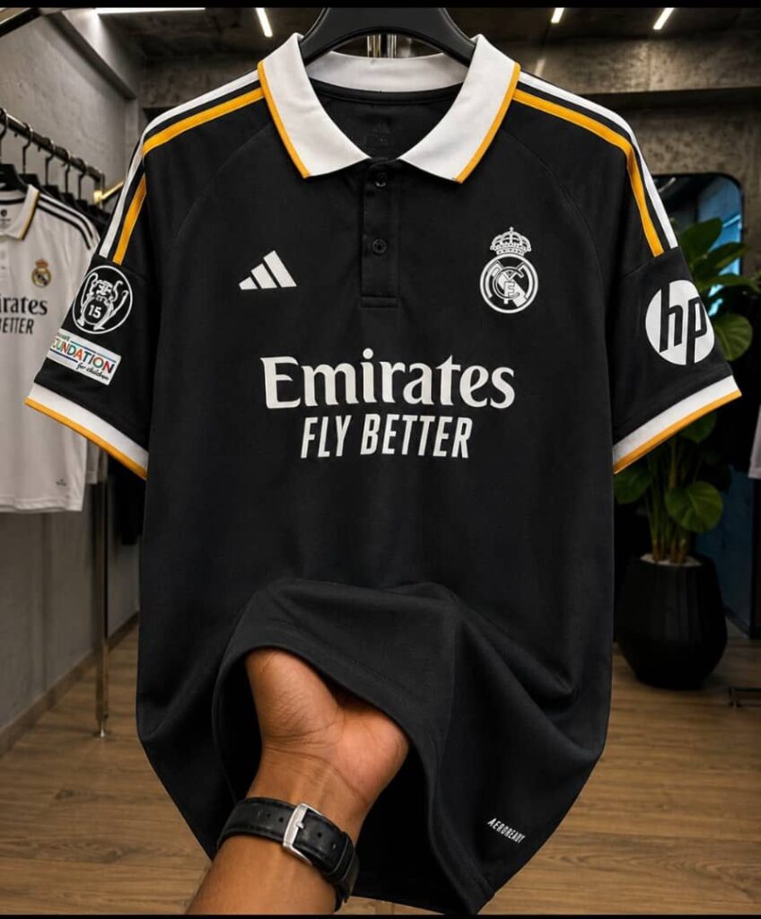 REAL MADRID BLACK JERSEY