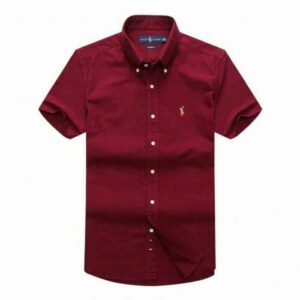 POLO RALPH DEEP RED SHORT SLEEVE