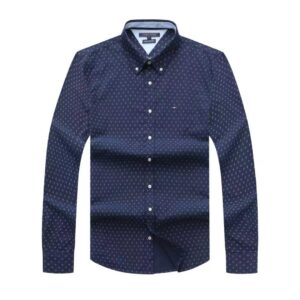 TOMMY HILFIGER NAVY BLUE PATTERN SHIRT