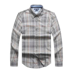 TOMMY HILFIGER CHECKERED LONG SLEEVE BEIGE