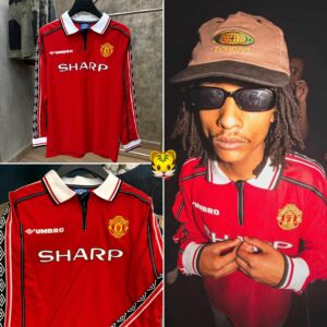 MANU RED RETRO LONGSLEEVE