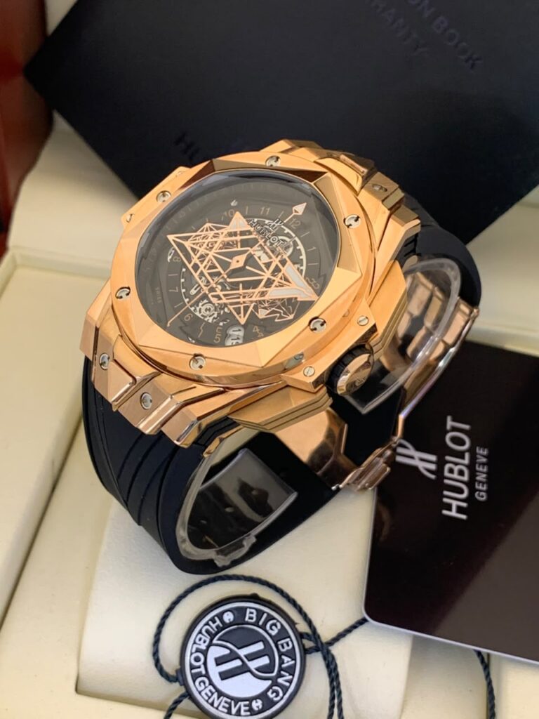 HUBLOT CHRONOGRAPH OSEGOLD RUBBER STRAP