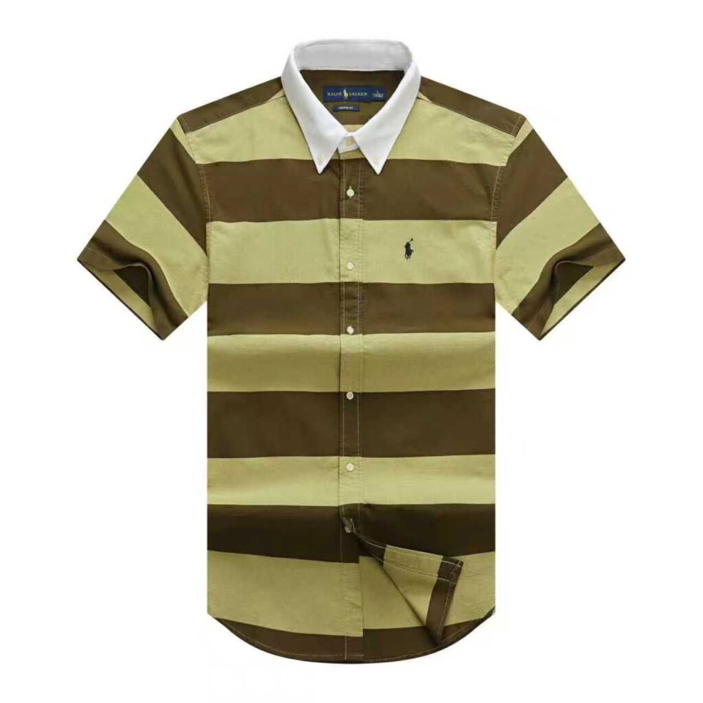 YELLOW & BROWN SHORT SLEEVE