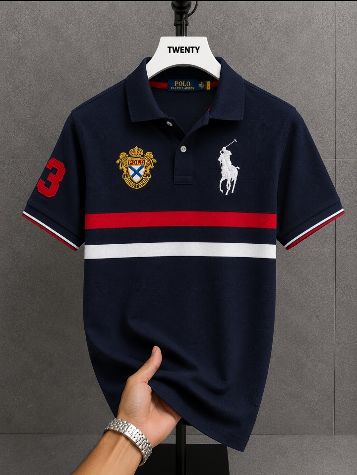 POLO STRIPES DARK BLUE