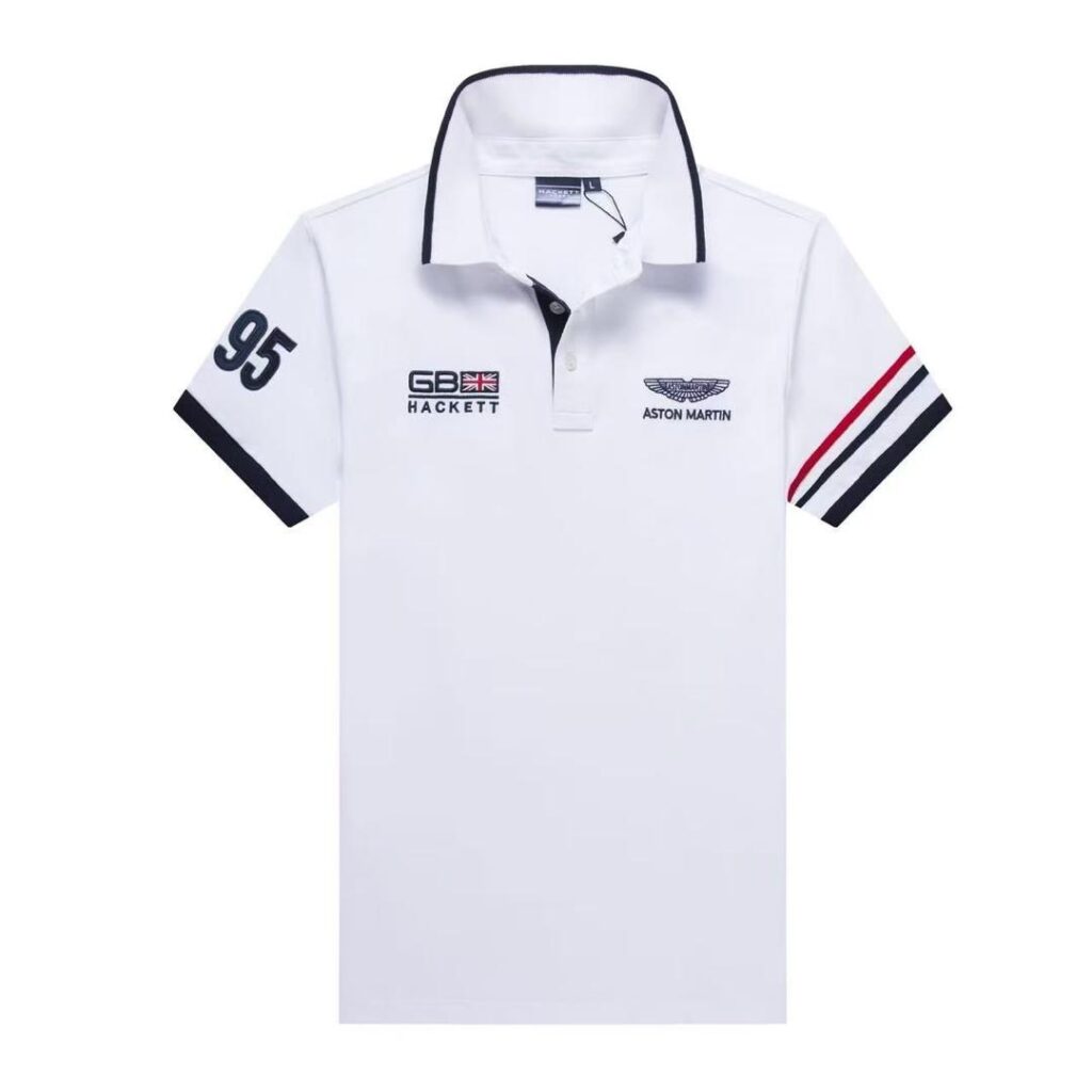 WHITE ASHTON MARTIN POLO